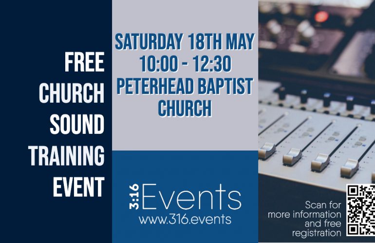 3:16 Church Sound Training Event